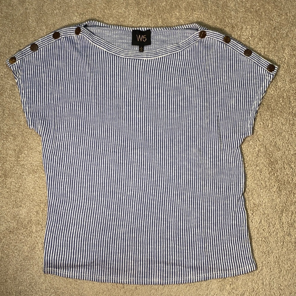 Women’s Striped Short-Sleeve Top